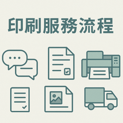 印刷服務流程示意圖