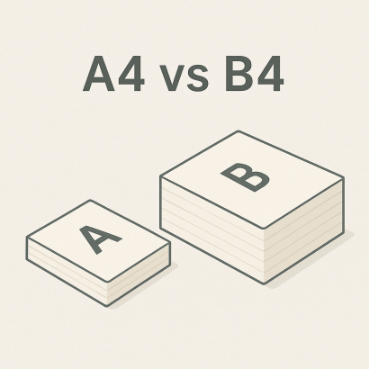 常見印刷尺寸：A 系列、B 系列完整整理