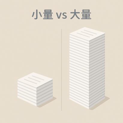 小量印刷 vs 大量印刷